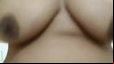 Indian aunty with big boobs doing video chat with boyfriend